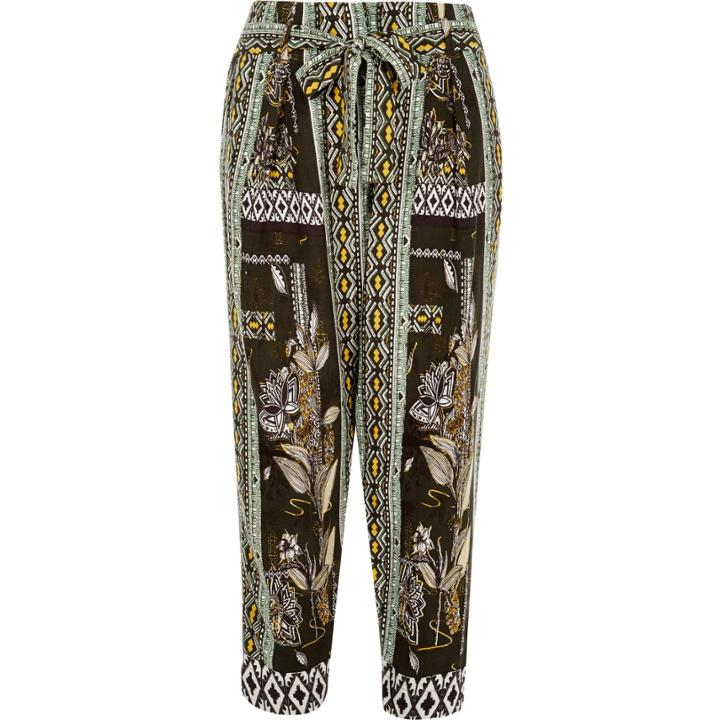 River Island Womens Print Tapered Pants