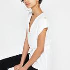 River Island Womens White Tie Waist T-shirt