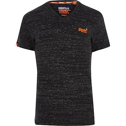 River Island Mens Superdry V Neck T-shirt