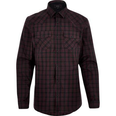 River Island Mens Check Western Shirt