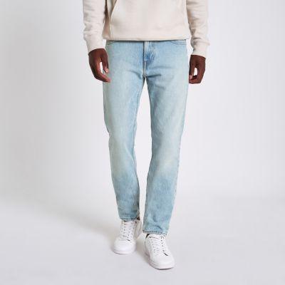 River Island Mens Lee Wash Skinny Fit Jeans