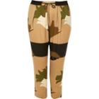 River Island Womens Plus Camo Print Joggers
