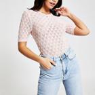 River Island Womens Knitted Polo Shirt