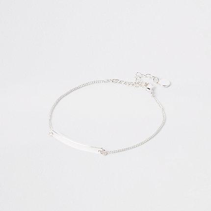 River Island Womens Silver Plated Bar Bracelet