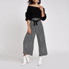 River Island Womens Herringbone Culotte Pants