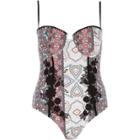 River Island Womens Paisley Applique Balconette Swimsuit