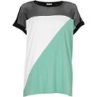 River Island Womens Block Mesh T-shirt