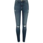 River Island Womens Molly Ripped Skinny Jeggings