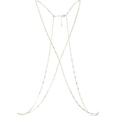 River Island Womens Gold Tone Flatlink Body Harness