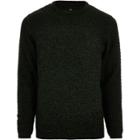 River Island Mens Big And Tall Slim Fit Textured Sweater