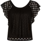 River Island Womens Daisy Lace Overlay Bardot Top