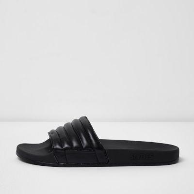 River Island Mens Padded Sliders