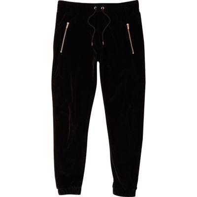 River Island Mens Velvet Joggers