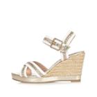 River Island Womens White Woven Wedges