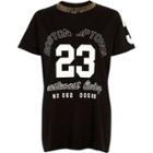 River Island Womens '23' Print Chocker Necklace T-shirt