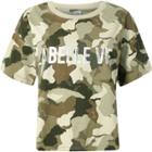 River Island Womens Camo 'la Belle Vie' Print T-shirt