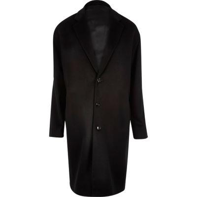River Island Mens Smart Wool-blend Overcoat
