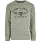 River Island Mensgreen Jack & Jones Vintage Soft Sweatshirt