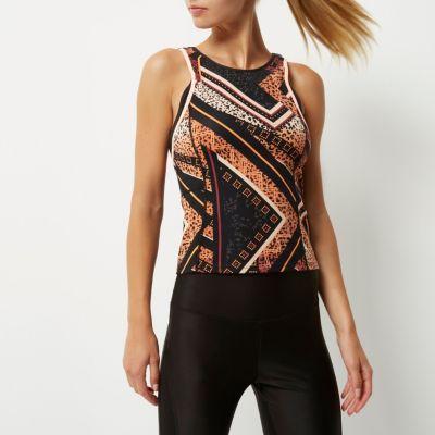 River Island Womens Ri Active Fitted Block Gym Tank