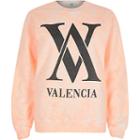River Island Womens Petite Neon Tide Dye Print Sweatshirt