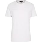 River Island Menswhite Embossed Textured Line T-shirt