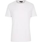 River Island Menswhite Embossed Textured Line T-shirt