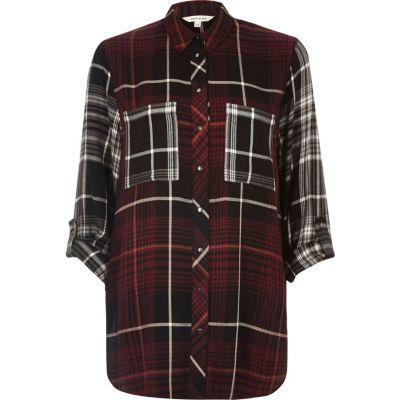River Island Womens Check Oversized Shirt