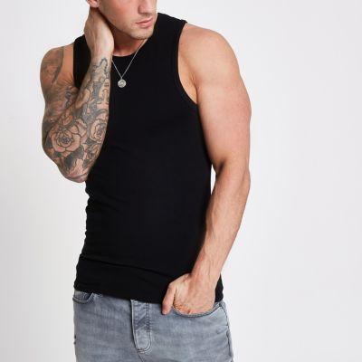 River Island Mens Muscle Fit Tank Top