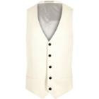 River Island Mens White Suit Vest