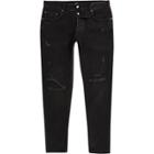 River Island Mens Washed Jimmy Ripped Tapered Jeans