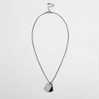 River Island Mens Double Marble Dog Tag Necklace