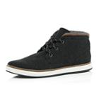 River Island Mensdark Lace Up Mid Top Boots