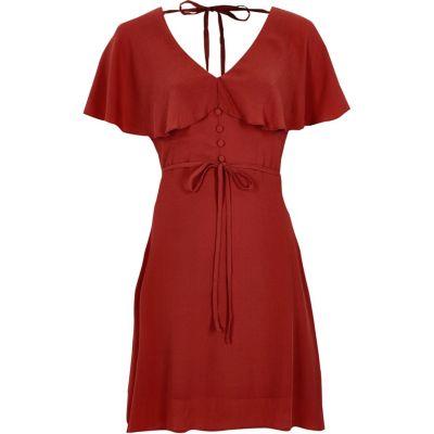 River Island Womens Darl Cape Tea Dress