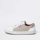 River Island Mens Canvas Side Lace-up Trainers
