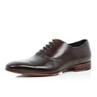 River Island Mensbrown Leather Laser Cut Formal Shoes