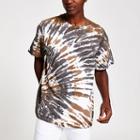 River Island Mens Tie Dye Print Oversized T-shirt