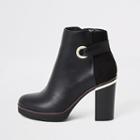 River Island Womens Faux Leather Eyelet Platform Boot