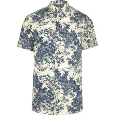 River Island Mens Jack & Jones Palm Short Sleeve Shirt