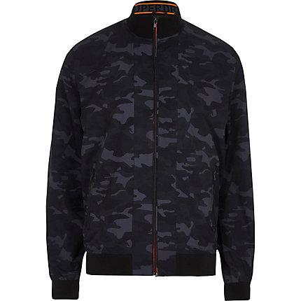 River Island Mens Superdry Camo Harrington Jacket