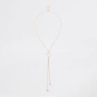 River Island Womens Gold Tone Pearl Circle Necklace