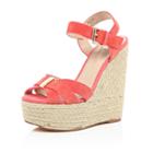 River Island Womens Suede High Wedges