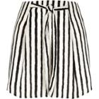 River Island Womens Stripe Tie Waist Mini Skirt