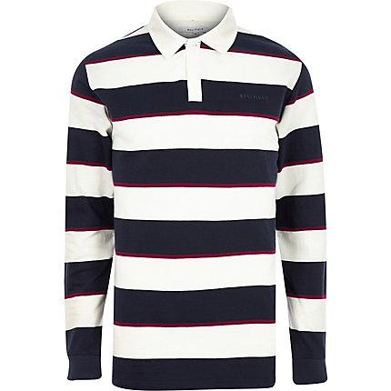 Mens Bellfield Stripe Polo Shirt