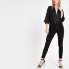 River Island Womens Leopard Flock Print Molly Jeggings