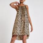 River Island Womens Leopard Print Slip Mini Dress