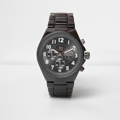 River Island Mensgrey Solid Gunmetal Watch