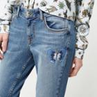 River Island Womens Petite Embroidered Alannah Jeans