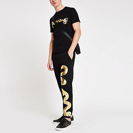 River Island Mens Money Clothing Signature Joggers