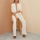 River Island Womens Ri Studio Wide Tux Trousers