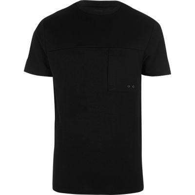 River Island Mens Utility Pocket Slim Fit T-shirt